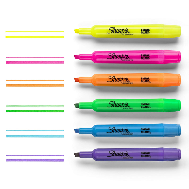 Sharpie Tank Highlighters, Chisel Tip, Assorted Color Highlighters, Value Pack, 36 Count Multicolor