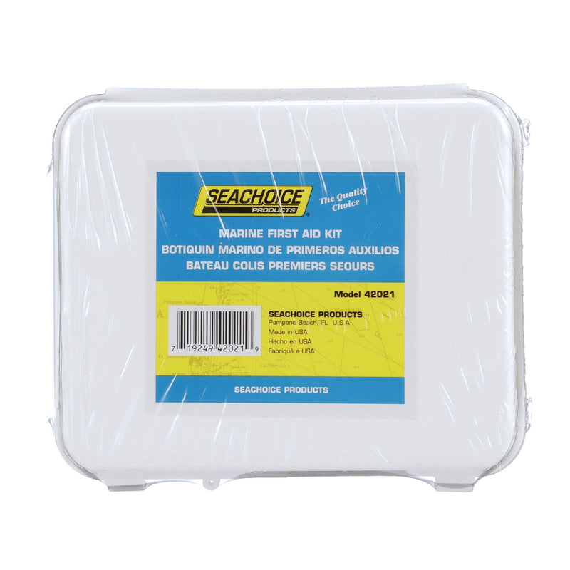 Seachoice 42021 Basic First Aid Kit for Boats – Waterproof – Includes White Plastic Case