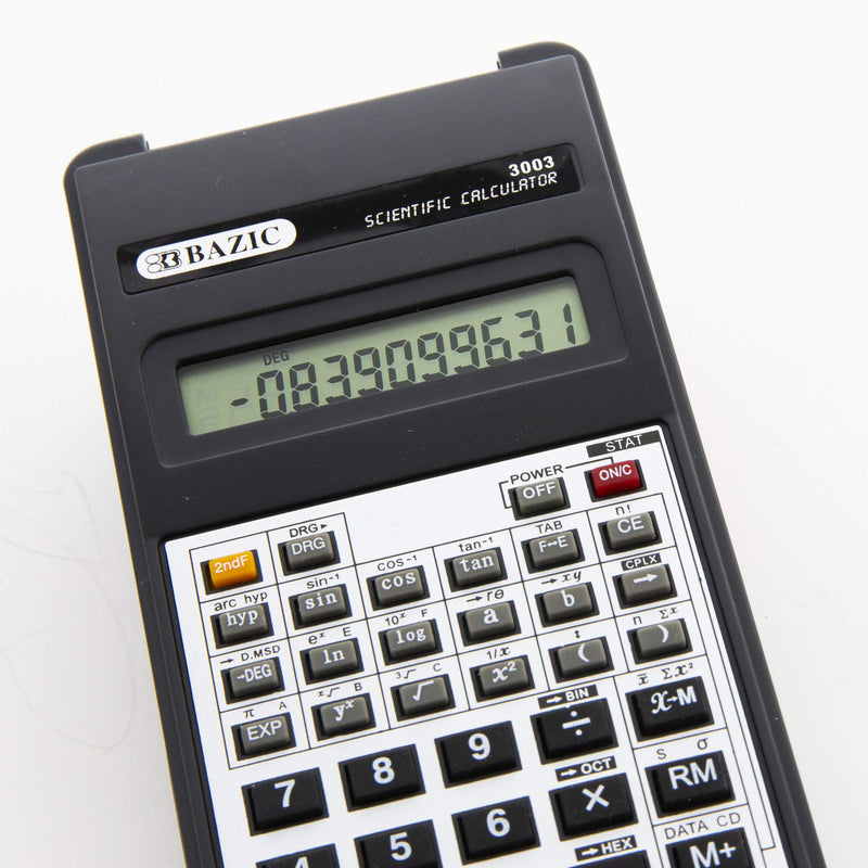 BAZIC 10-Digit Scientific Calculator w/ Flip Cover Black 1