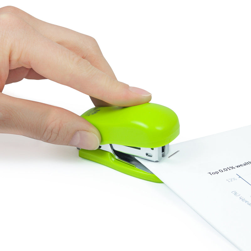 Rapesco Bug Mini Stapler, Green (1411)