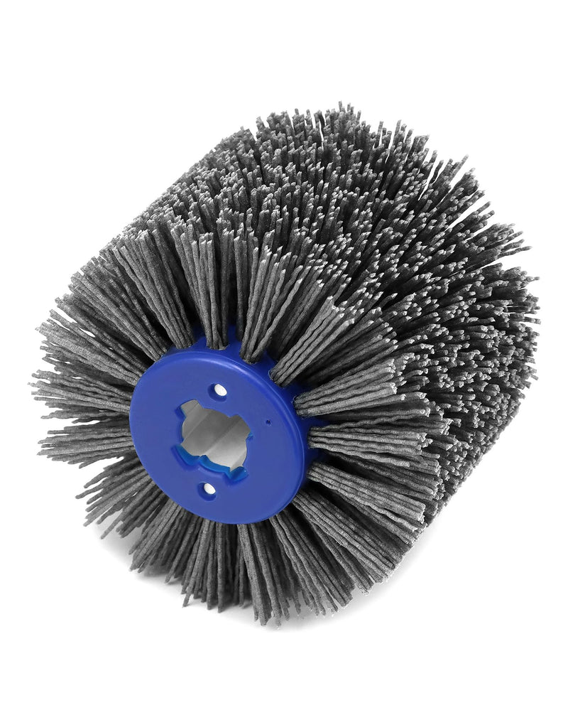 QWORK® #120 nylon brush, sanding brushes, polishing brush, for wood sanding, satin finishing machine