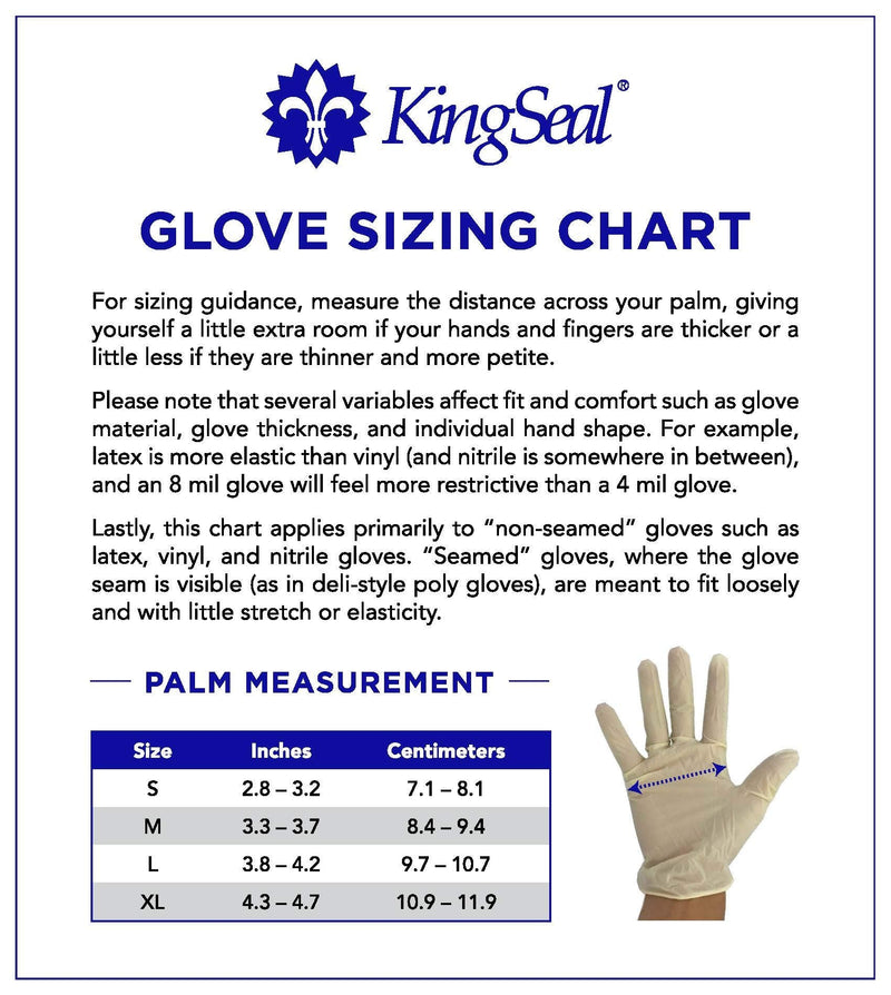 KingSeal UltraBlack Nitrile Exam Gloves, Medical Grade, 4 MIL, Textured, Various Sizes and Packs (100 Count) 1 X-Large (Pack of 100)