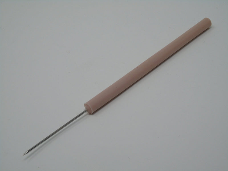 Pack of 12 Dissecting Dissection Teasing Needle Straight with Plastic Handle (HTI BRAND)