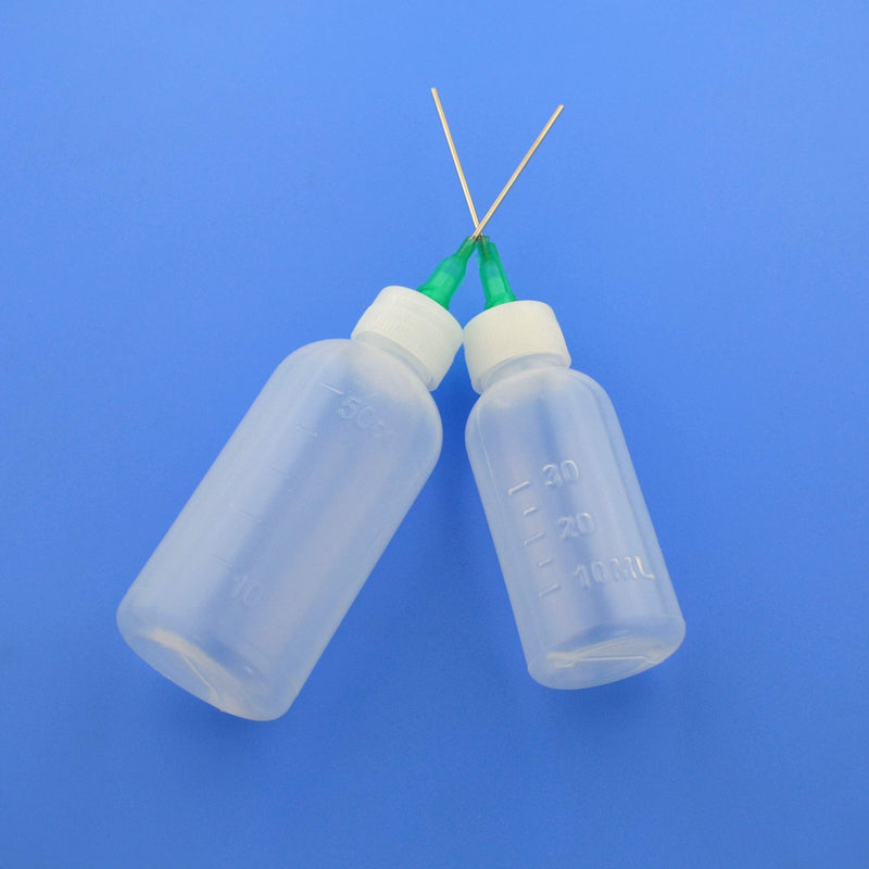 6Pcs Syringe Bottle with 15Pcs Dispensing Needles and 12Pcs Cap (30ml+50ml)
