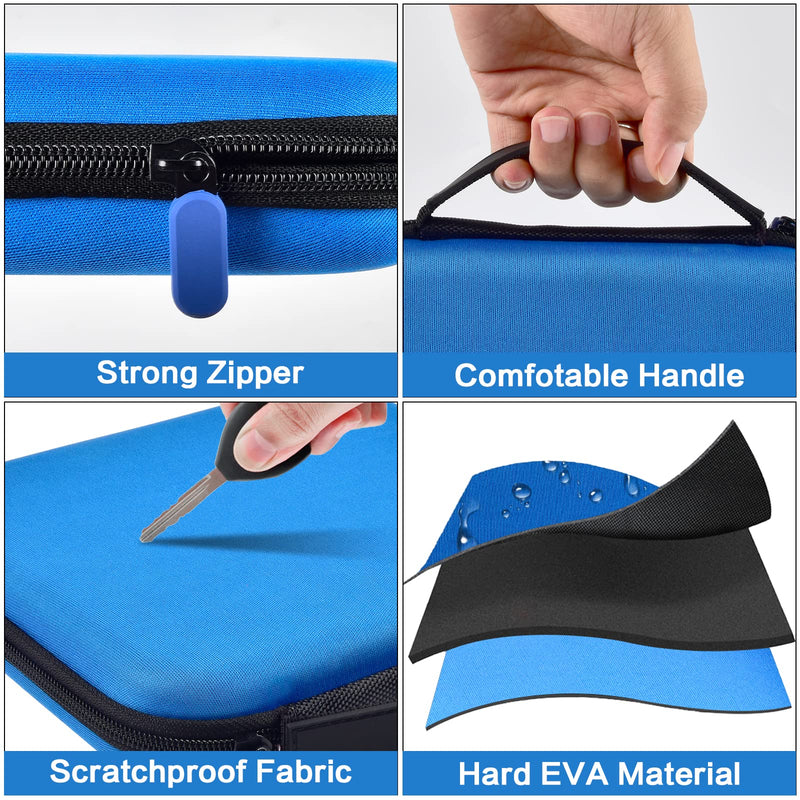 Case Compatible with Glocusent/ for Vekkia/ for LITOM/ for LEDGLE/ for TAKKUI/ for TSINGREE LED Neck Reading Light Book Light for Reading in Bed. Storage Carrying Holder for USB Cable (Box Only) -Blue Blue