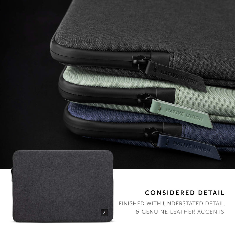 Native Union Stow Lite MacBook Sleeve 16” – Minimalist Slim Sleeve with 360-Degree Protection – Compatible with MacBook Pro 15" (2016-2019), MacBook Pro 16”(2019-2021) (Slate) 16" Slate