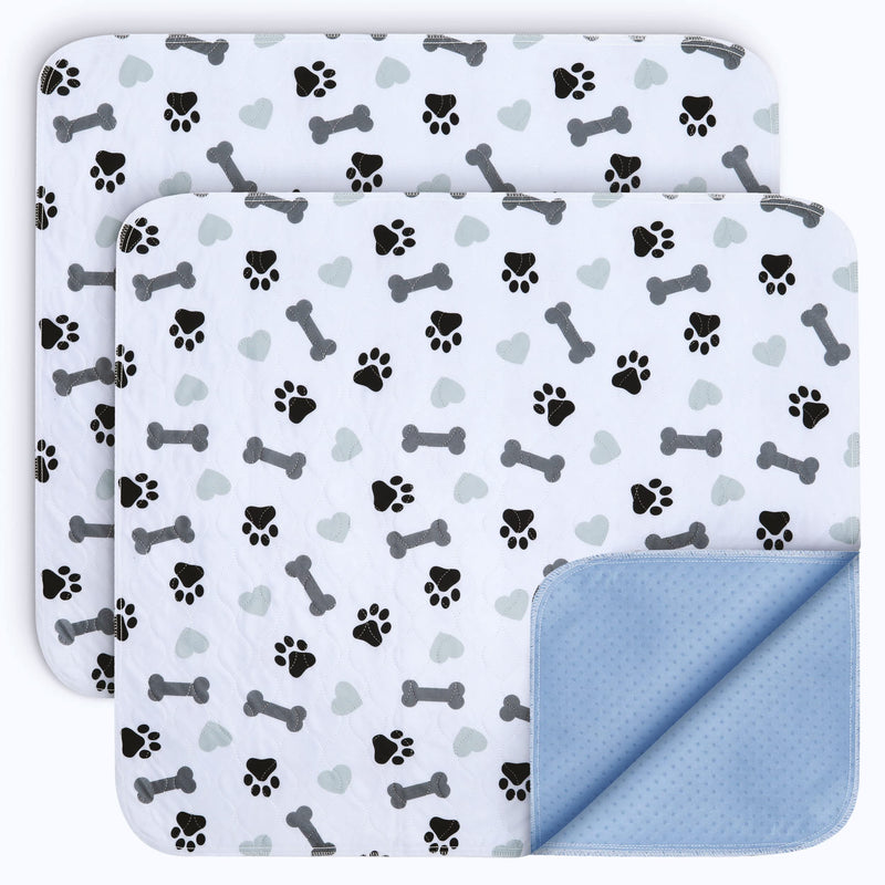 Washable Pee Pads Quilted, Highly Absorbent Puppy Training Pad/Housebreaking Absorption Pads with Anti-Slip Backing (Pack of 2, 30" x 34") 30 x 34 (Pack of 2)