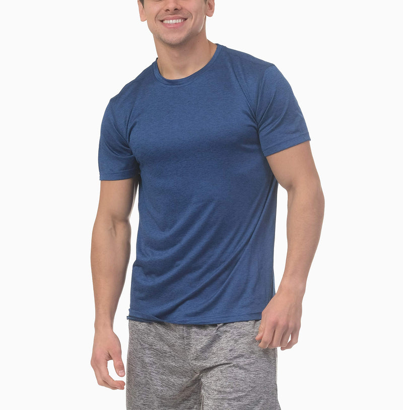 5 Pack: Menâ€™s Dry-Fit Moisture Wicking Active Athletic Performance Crew T-Shirt Small Set 10