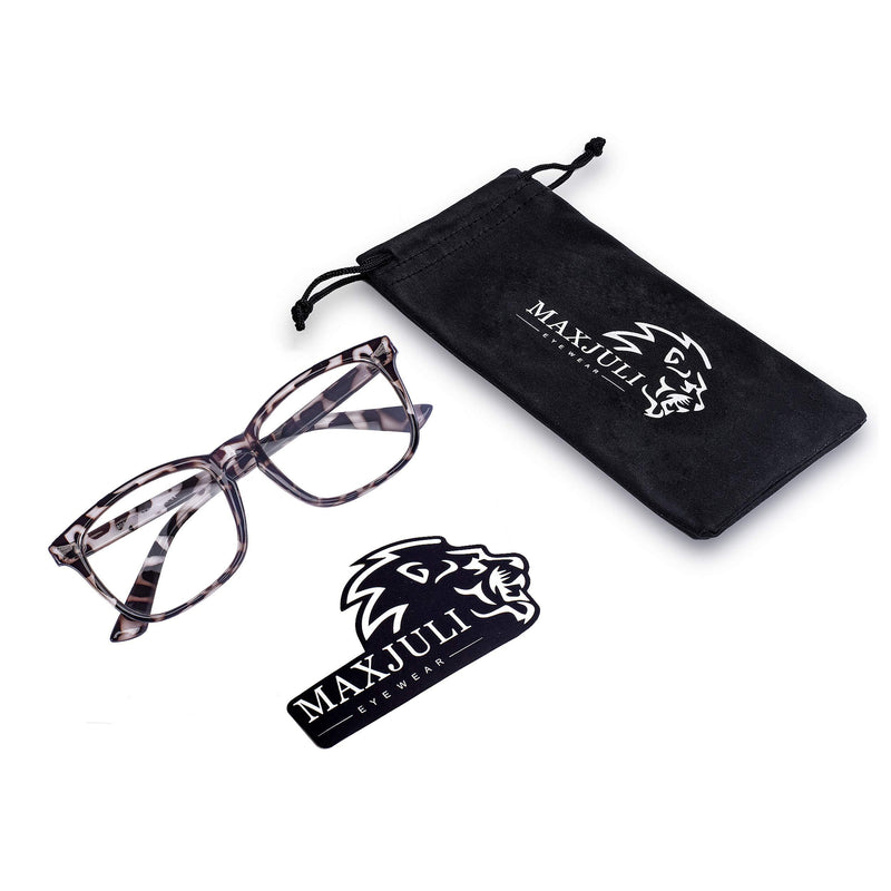 Maxjuli Blue Light Blocking Glasses,Computer Reading/Gaming/TV/Phones Glasses for Women Men(Leopard) Leopard