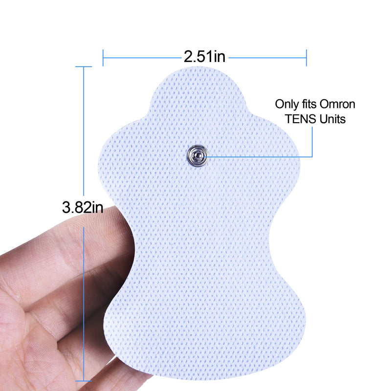LYINIE Omron Compatible TENS Electrodes - 12 (6 Pair) Premium Omron Compatible Replacement Pads for TENS Units