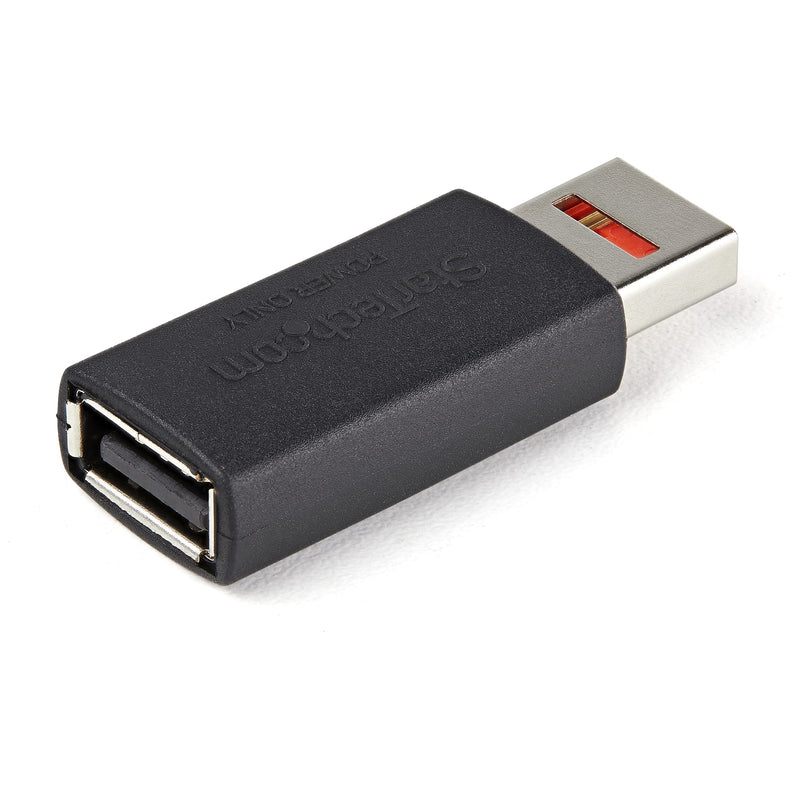 StarTech.com Secure Charging USB Data Blocker Adapter Male to Female USB-A Charge-Only Adapter No-Data Charge/Power-Only Adapter for Phone/Tablet Data Blocking USB Protector Adapter (USBSCHAAMF) USB to USB Female