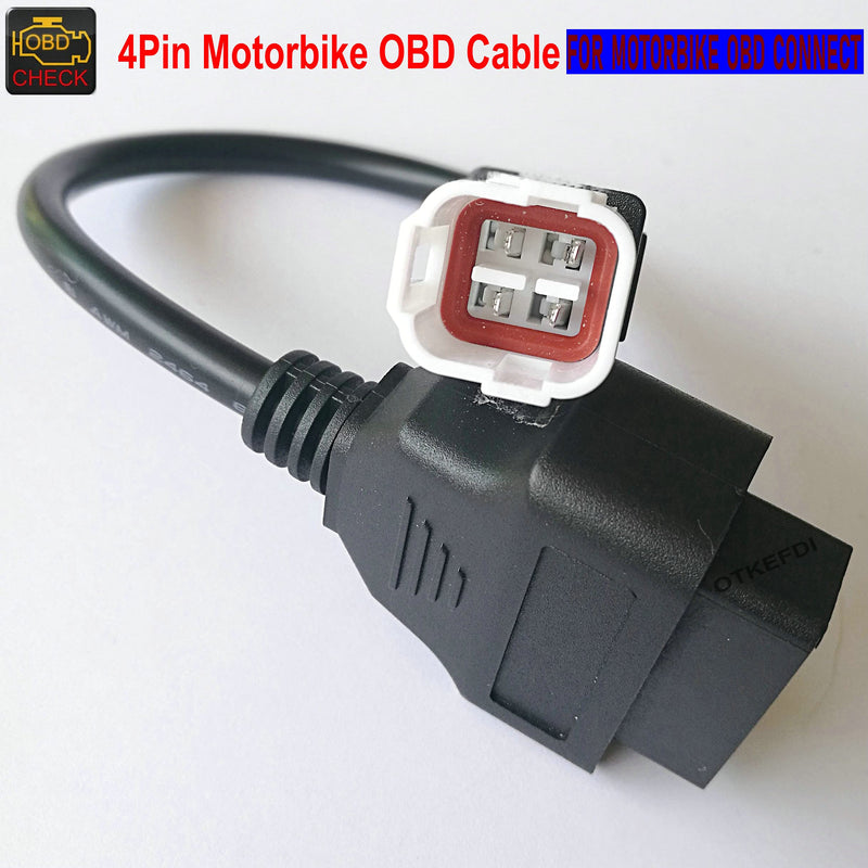 OTKEFDI Motorcycle 4pin OBD Diagnostic CANBUS Cable for Yama Motorbike