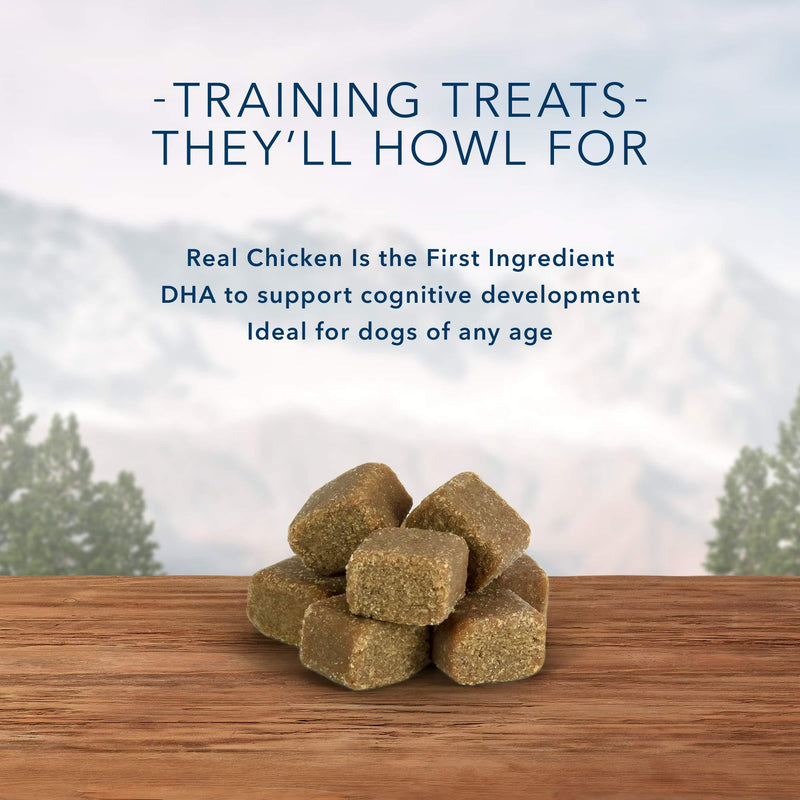 Blue Buffalo Wilderness Trail Treats Wild Bits Grain Free Soft-Moist Training Dog Treats Chicken 4 Ounce (Pack of 1)