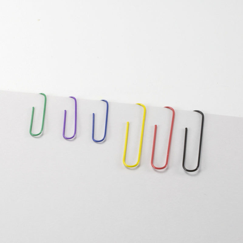 Officemate PVC Free Color Coated Paper Clips, 450 Per Tub Office Paper Clamp (97229) Limited Edition Limited Editon