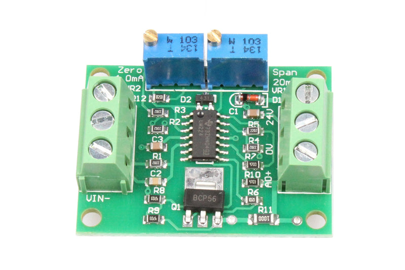 NOYITO Voltage to Current Module 0-2.5V 3.3V 5V 10V 15V 24V Voltage to 0-20mA 4-20MA Current Signal Generator Moudle (0-2.5V to 0-20mA)