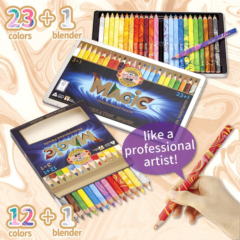 KOH-I-NOOR MAGIC Jumbo Triangular Coloured Pencil (Pack of 24) wp20