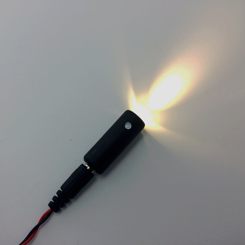 10 pack micro effects lights warm white LED operates on 9 volt battery mini spotlight for props scenery