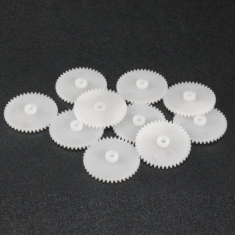 uxcell 10pcs Plastic Gears 42 Teeth Model 422A Reduction Gear Plastic Worm Gears for RC Car Robot Motor