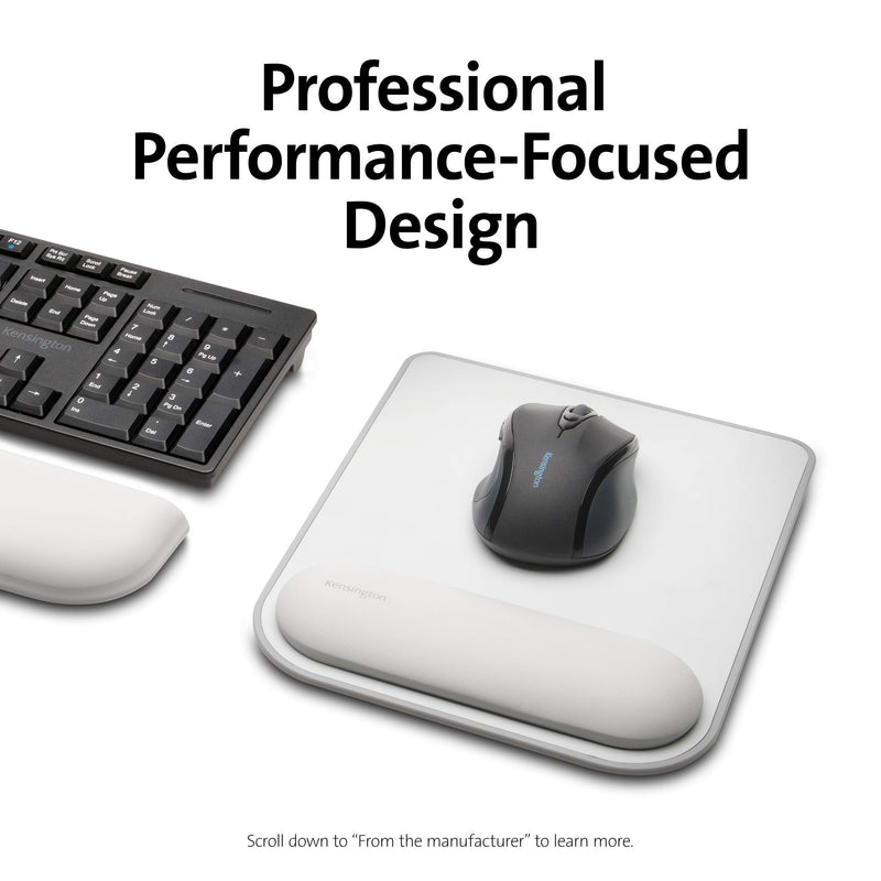 Mousepad with ErgoSoft Wrist Rest for Standard Mouse-Gray (K50437WW)