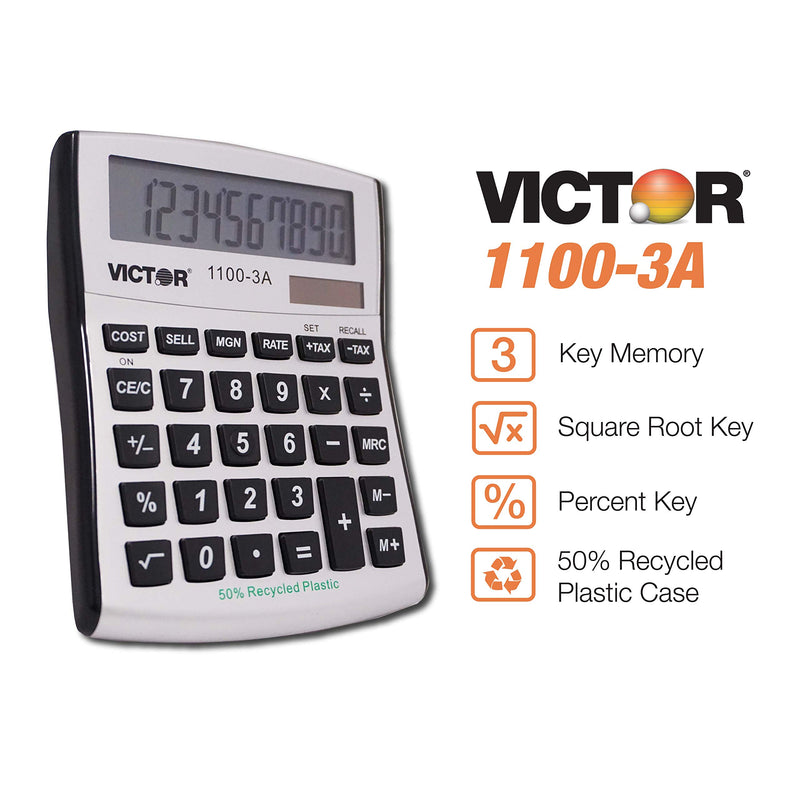 Victor 10-Digit Desktop Calculator (11003A) 1-Pack