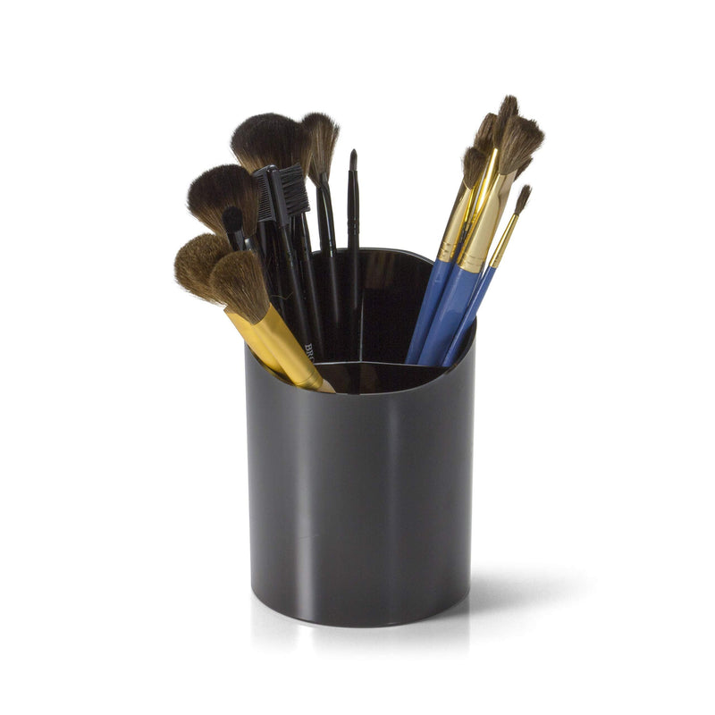 Officemate Big Pencil Cup Organizer with 3 compartments, Black (93682)