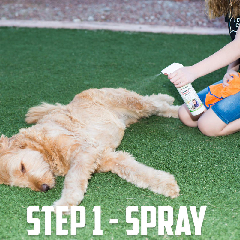 Vet Recommended Waterless Dog Shampoo No Rinse Dry Shampoo for Dogs (16oz/473ml), Detergent and Alcohol Free, Apple Extract - Perfect for Spot Cleaning The Dog Coat - Made in USA