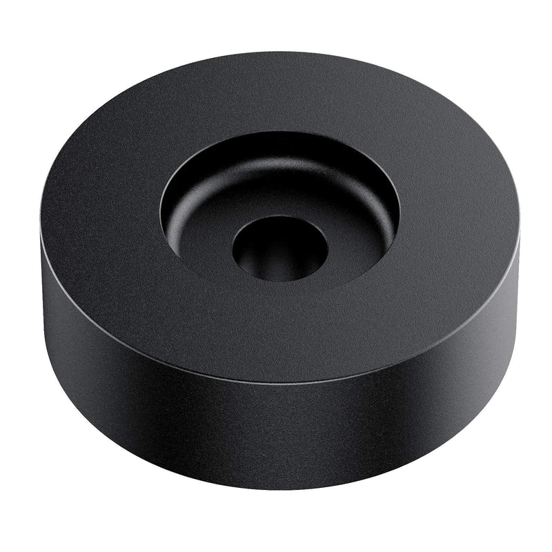 45 RPM Adapter, for 7 inch Vinyl Record Dome 45 Adapter and Technics Turntable, Aluminum Black