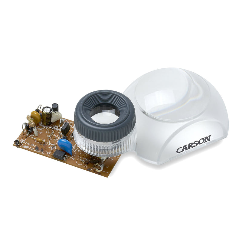 Carson DualView 3x Stand Loupe Magnifier with 12x Focusing Loupe (DV-30)