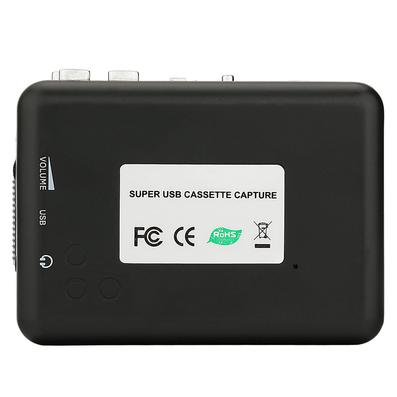 Reshow Cassette Player â€“ Portable Tape Player Captures MP3 Audio Music via USB â€“ Compatible with Laptops and Personal Computers â€“ Convert Walkman Tape Cassettes to iPod Format (Silver) Silver