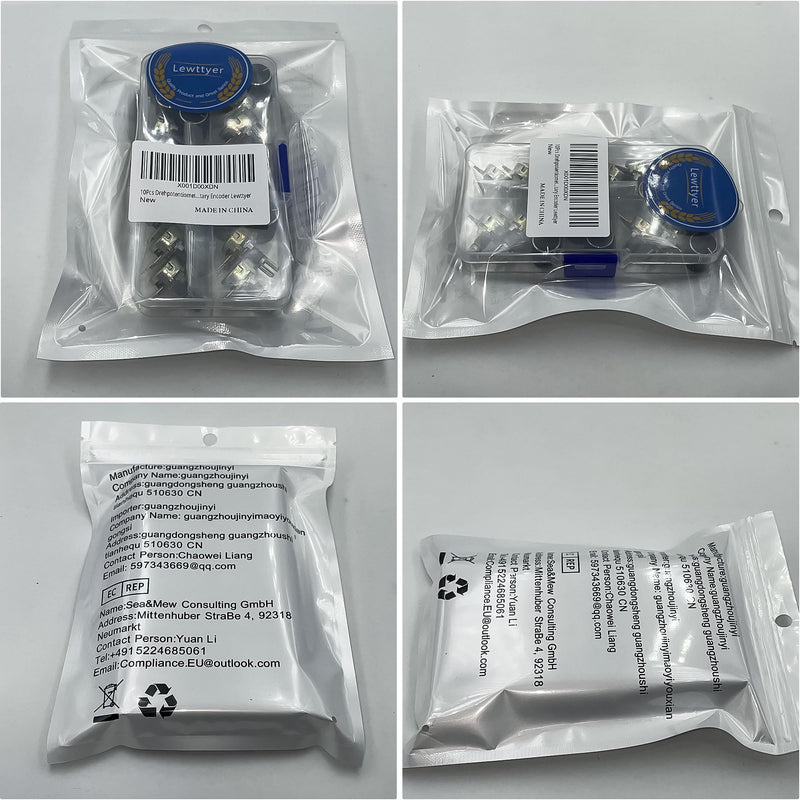 10Pcs Rotary Potentiometer Joystick 10K Potentiometer Set Linear Taper Potentiometer Rotary Potentiometer with Nuts and Washers Rotary Encoder Lewttyer