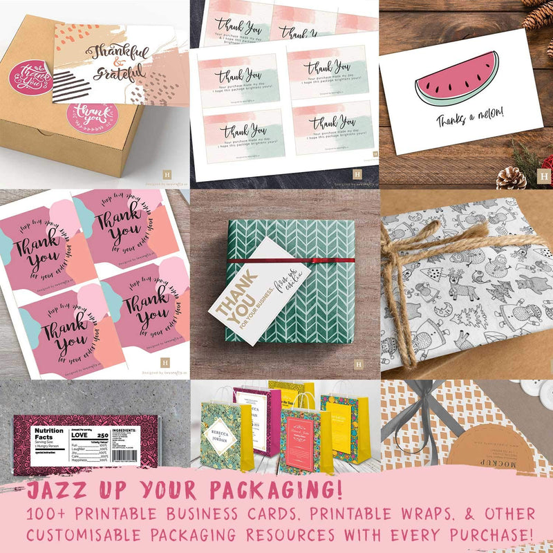 Thank You Sticker Roll of 1000 1.5 Inch 8 Designs Thank You Stickers Small Business Thank You Stickers Pink Thank You Stickers for Packaging Stickers Thank You Large Thank You Stickers