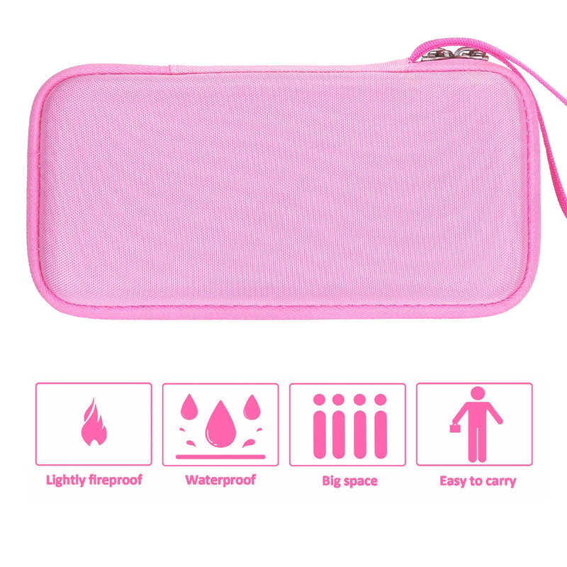 Khanka Hard Travel Case Replacement for Texas Instruments TI-83 Plus/TI-84 Plus/TI-84 Plus CE Color Graphing Calculator, Case Only (Positively Pink)