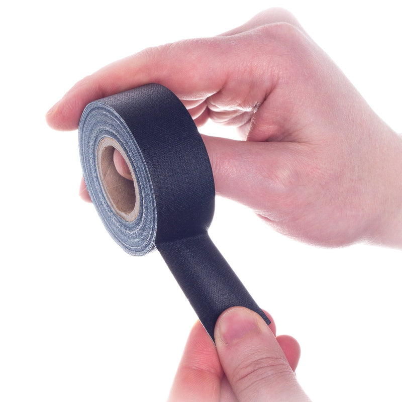 Mini Gaffer Tape Rolls by GafferPower 1 inch x 8yards - Pack of 4 Black, Made in The USA, Heavy Duty Gaffer's Tape, Strong Tough Compact Lightweight, Multipurpose Better Than Duct Tape