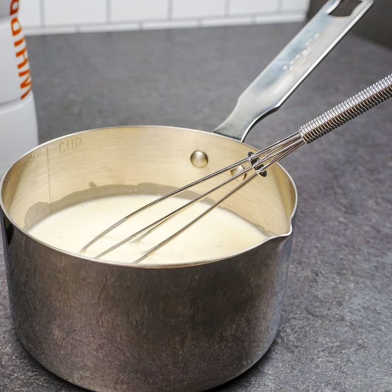 RSVP International Endurance Stainless Steel Measuring Pan Scoop, 2 Cups | Dry or Liquid | Baking or Cooking | Perfect for Feeding Pets, Cat Dog Food, Bird Seed, etc. | Dishwasher Safe