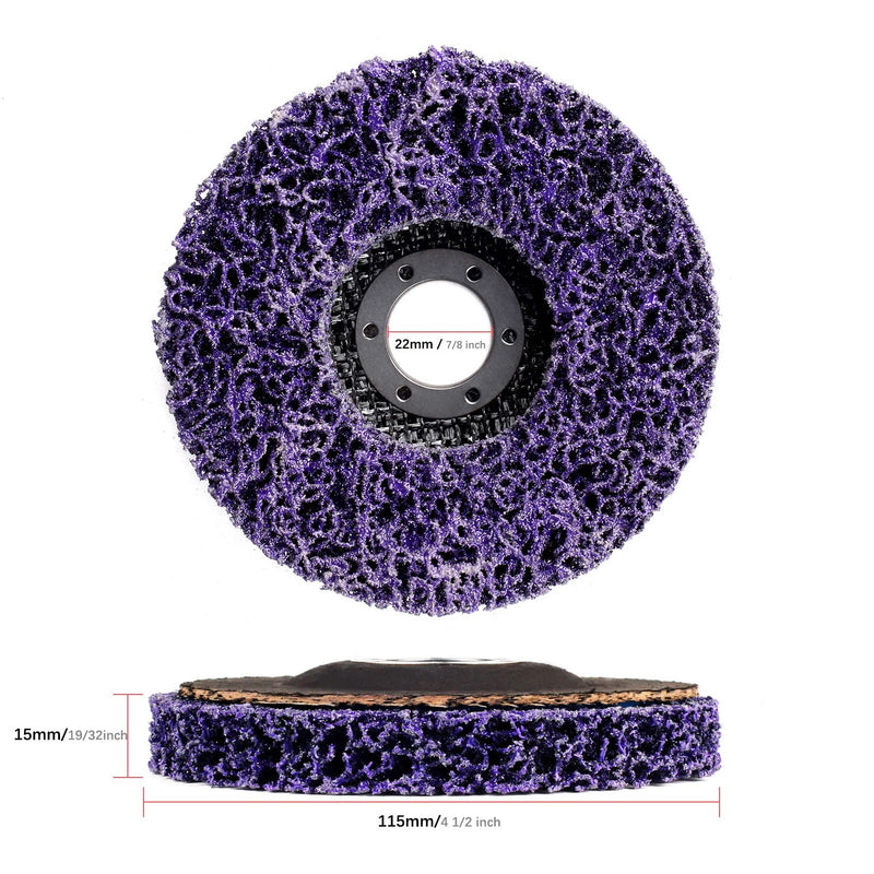 5pcs Strip Discs for Angle Grinder, Paint Scraper, Rust Remover for Metal, 115mm Paint Stripper, Grinding Discs, Surface Polish, Cleaning Tool 115mm