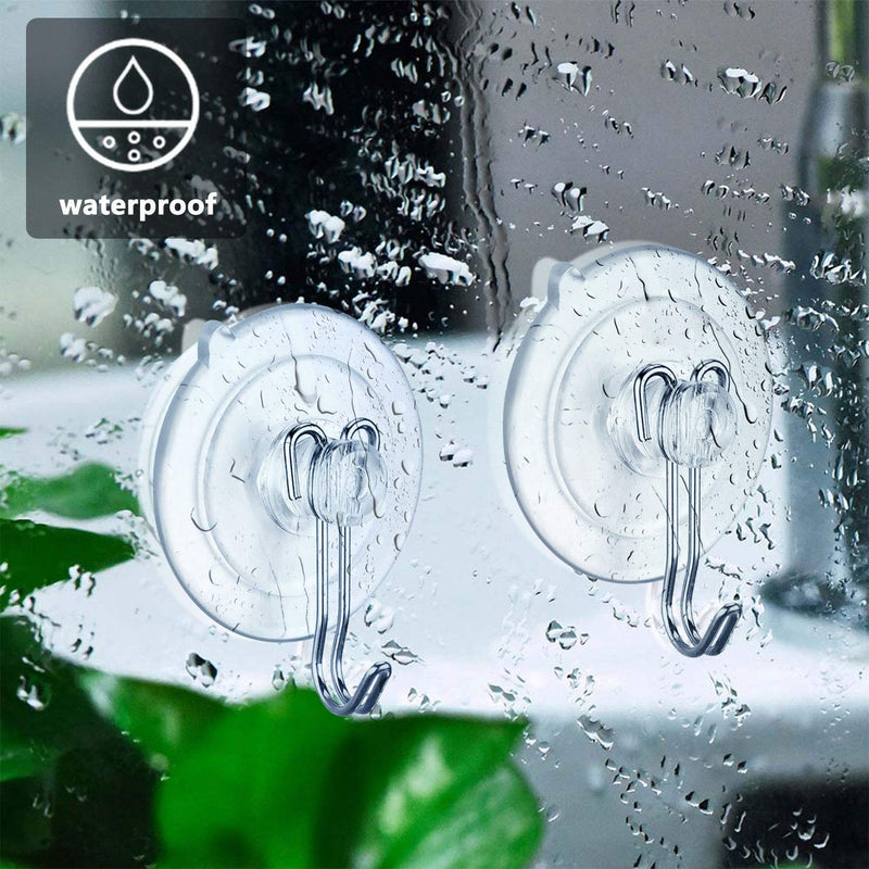 DSMY 17 Pack Upgraded Suction Cup Wall Hooks, Home Kitchen Bathroom Wall Towel Robe Hangers, Utility Hooks, Hanging Supplies