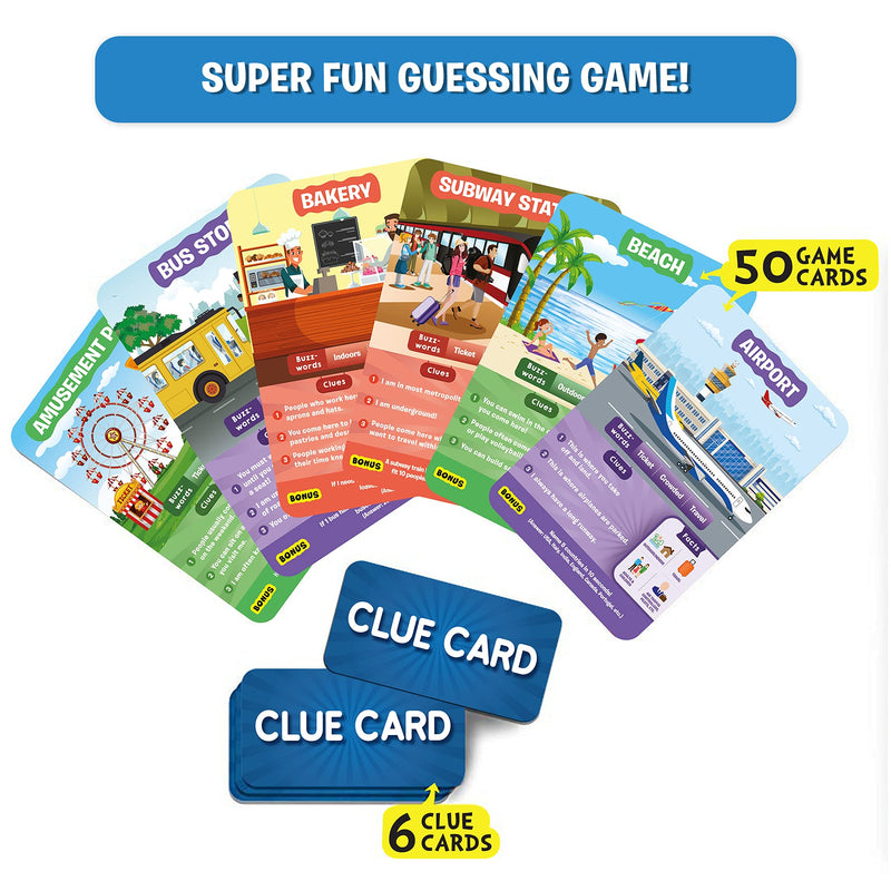 Skillmatics Guess in 10 All Around The Town | Card Game of Questions | Super Fun for Travel & Family Game Night | Gifts for Ages 6 and Up