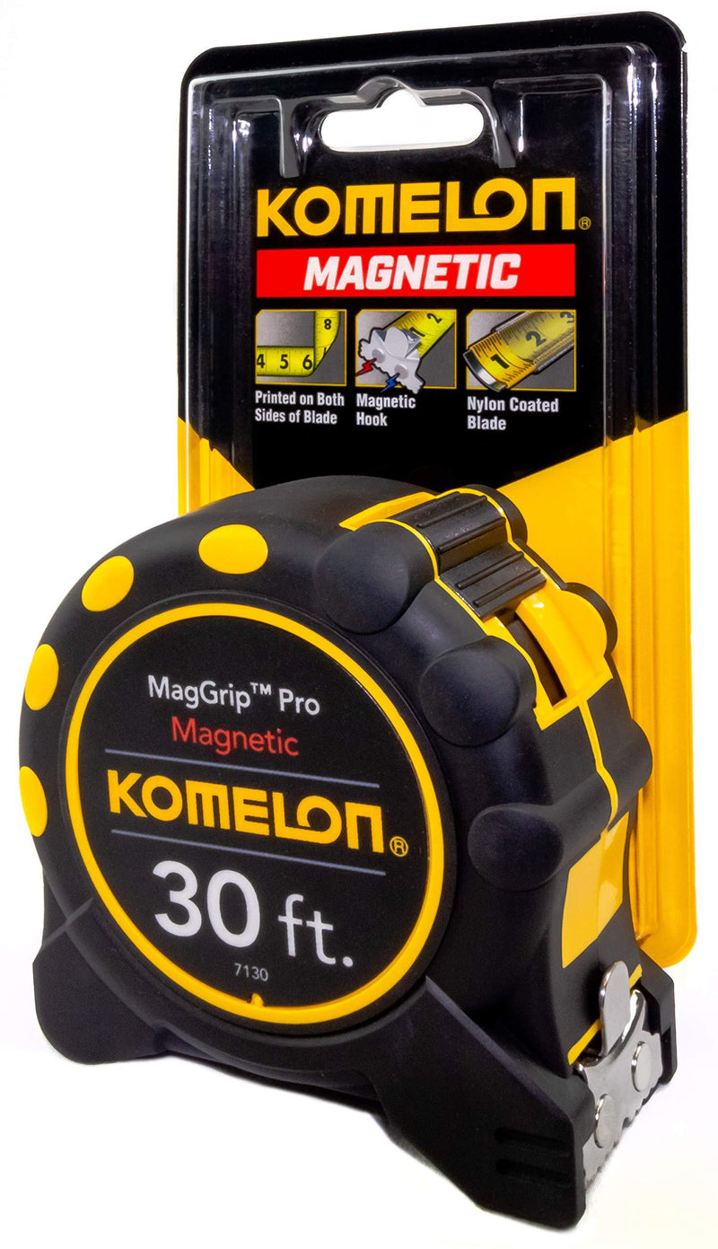 Komelon 7130 Monster Maggrip 30' Measuring Tape with Magnetic End 30ft - Blade