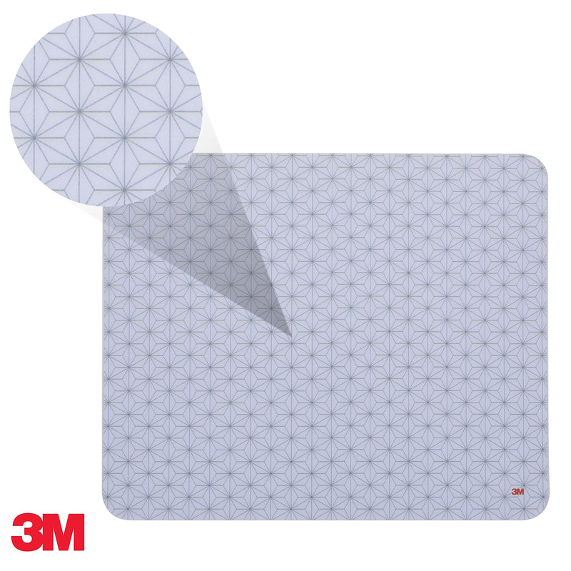 3M Precise Mouse Pad with Repositionable Adhesive Back, Enhances the Precision of Optical Mice at Fast Speeds, 8.5" x 7", Bitmap (MP200PS)