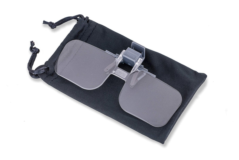 Carson Clip and Flip, Clip-On, Flip-Up Magnifying Lenses For Fly Tying, Reading, Hobby, Crafts and Other Low Vision Tasks 1.5x Power (+2.25 Diopters)