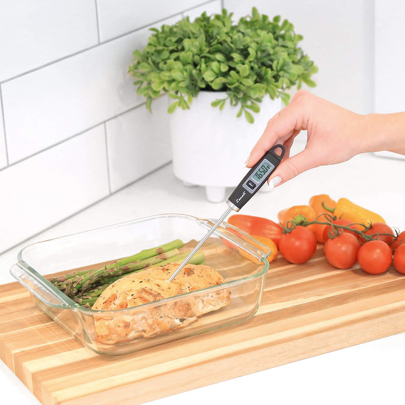 Escali DH1 Gourmet Digital Thermometer, NSF Certified-Black, Standard Black