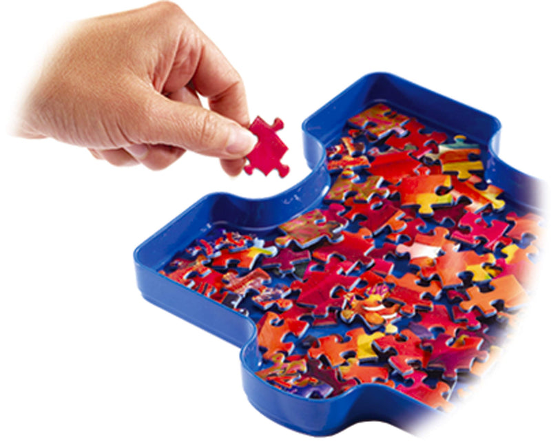 Ravensburger Sort and Go Jigsaw Puzzle Accessory - Sturdy and Easy to Use Plastic Puzzle Shaped Sorting Trays to Organize Puzzles Up to 1000 Pieces