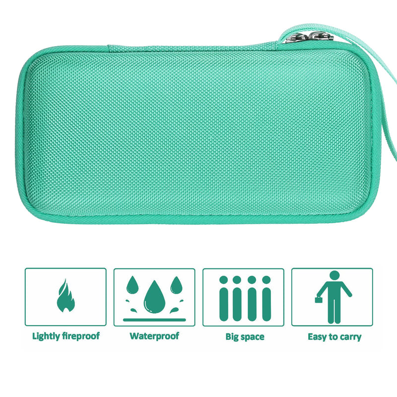 Khanka Hard Travel Case Replacement for Texas Instruments TI-83 Plus/TI-84 Plus/TI-84 Plus CE Color Graphing Calculator, Case Only (Mint) Teal