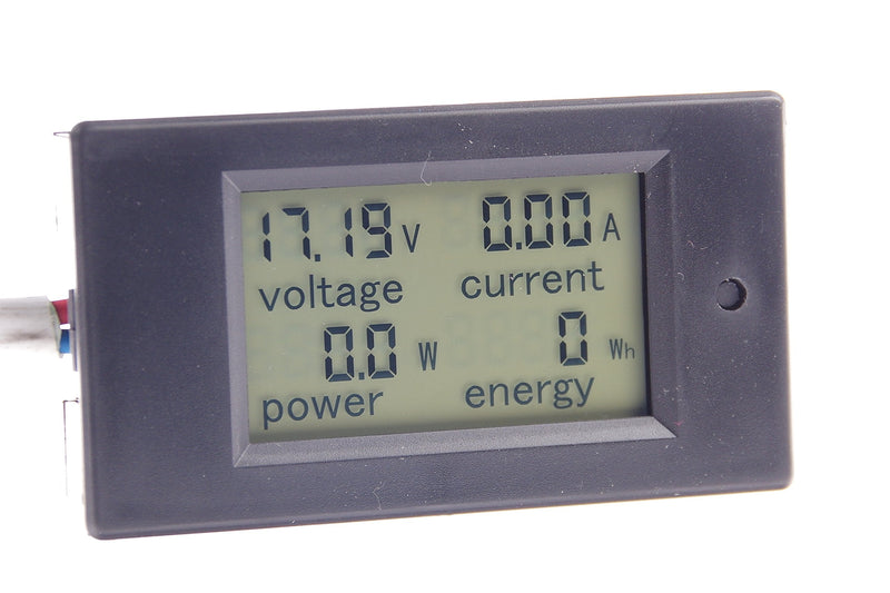 KNACRO DC 6.5-100V 100A Voltage Amperage Power Energy Meter DC Volt Amp Tester Gauge Monitor LCD Digital Display with Blue Backlight Measuring Volts Current (DC 6.5-100V 100A (No shunt)) DC 6.5-100V 100A (No shunt)