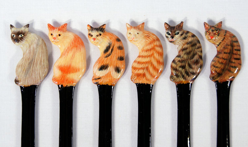 LX Wholesale Pack Handpainted Letter Opener Assorted Cat (Set of 12)