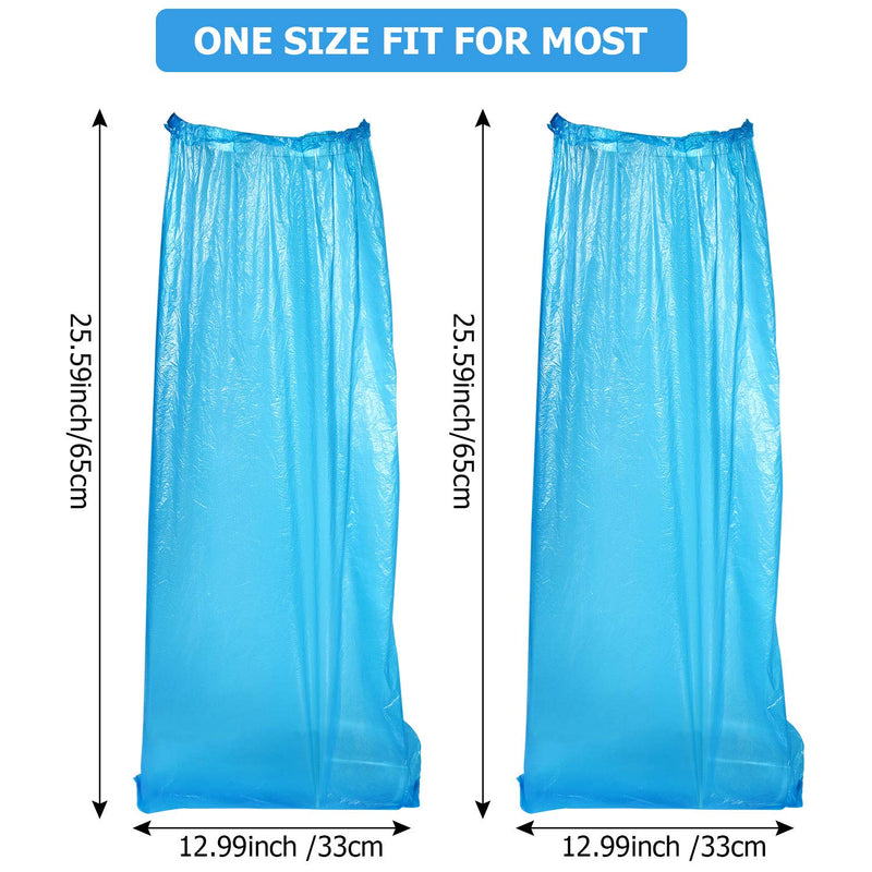 Disposable Boot Covers Plastic Long Waterproof Shoes Cover Over The Knee Shoes Cover for Men Women 20