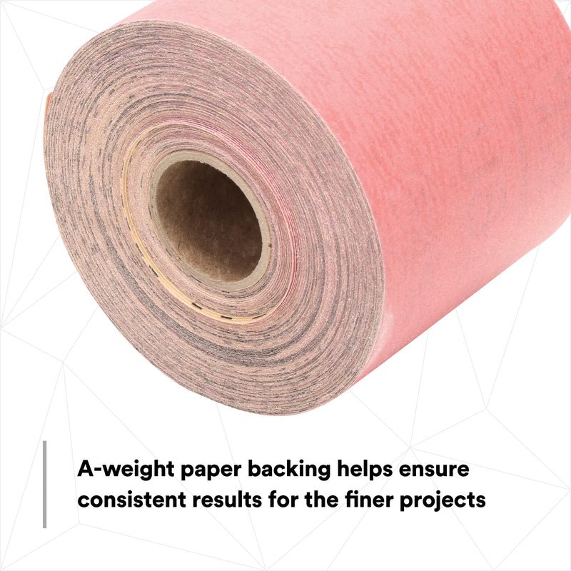 3M Red Abrasive Stikit Sheet Roll, 01681, P400, 2-3/4 in x 25 yd 1