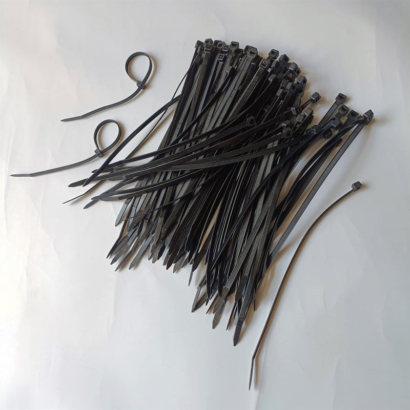 Zip Ties 500 pcs 4 inch Cable Zip Ties, Premium Plastic Wire Ties with 40 LBS Tensile Strength, UV Resistant Cable Ties, Self-Locking Black Nylon Tie Straps 4 x 100 mm, 4 inch