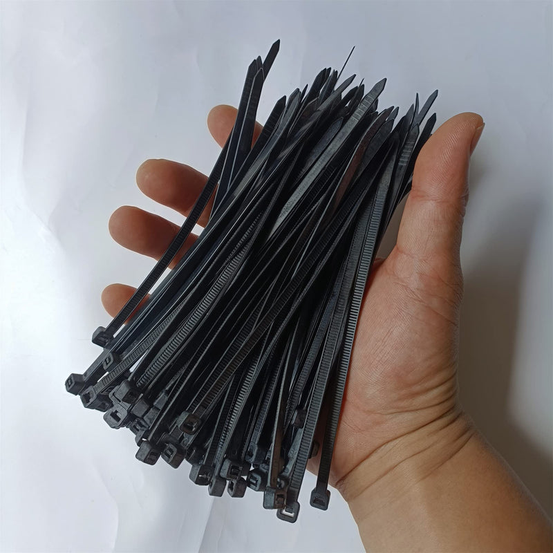 Zip Ties 500 pcs 4 inch Cable Zip Ties, Premium Plastic Wire Ties with 40 LBS Tensile Strength, UV Resistant Cable Ties, Self-Locking Black Nylon Tie Straps 4 x 100 mm, 4 inch