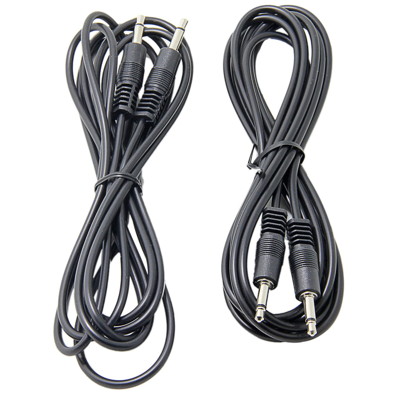 Ancable 2-Pack 3.5mm 1/8 TS Male Mini Plug to Male Mini Plug Monaural Mono Audio Cable 3ft - 12V Trigger, IR Infrared Sensor Receiver Extender 2 Pack/3-Feet